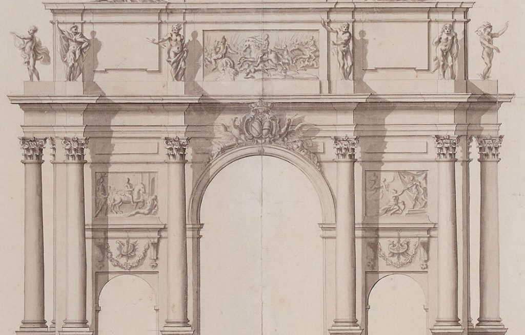 Jean-Nicolas Jadot, il disegno dell’arco di trionfo di porta San Gallo a Firenze